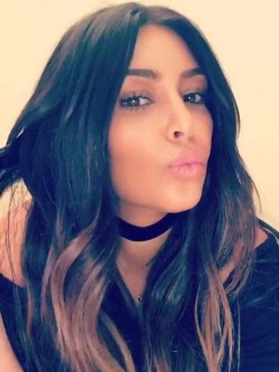 Kim Kardashian Sort of Goes Blonde Again